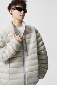 印花轻便90绒白鸭绒M-5XL大码：锦纶羽绒服男78187P238控328图片
