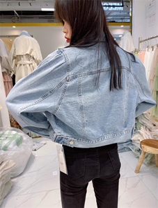 百搭牛仔外套女图片