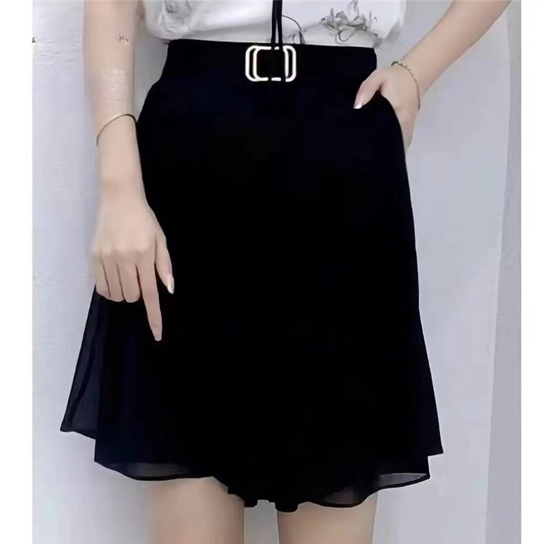 2025时尚百搭简约网纱短裤裙，女装半身裙，思沃羊绒
