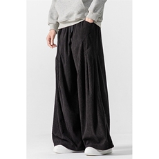 秋冬大码日系风复古灯芯绒哈伦阔腿休闲长裤男女k273/P70，男装休闲裤，钱塘713