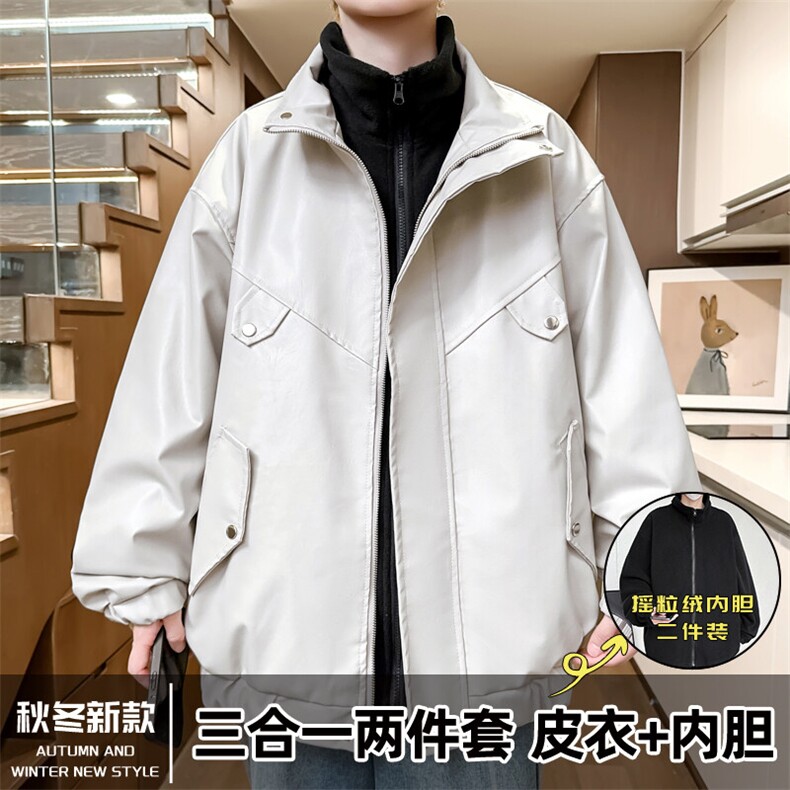 三合一两件套立领冬季加厚皮棉衣休闲棉袄棉服A266-PYT0081-P110,男装棉衣,电商A266