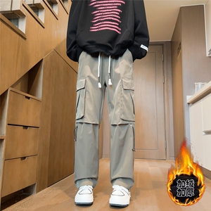 户外冲锋裤男加绒男士休闲裤工装直筒潮A266-JRKZ830-P45薄款40图片