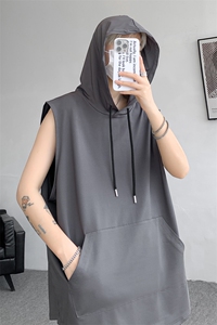 M-8XL特大码冰丝速干连帽背心男篮球运动无袖健身服坎肩TDX315P35图片