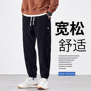 秋冬博奥绒休闲裤男小码男装潮男青年灯芯绒裤子束脚裤K266-P35图片