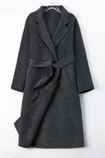 2025年秋季长袖时尚双面呢大衣时尚百搭通勤简约休闲，女装双面呢大衣，森墨