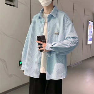 长袖衬衫男港风日系春季韩版潮流帅气衬衣CY046P36图片