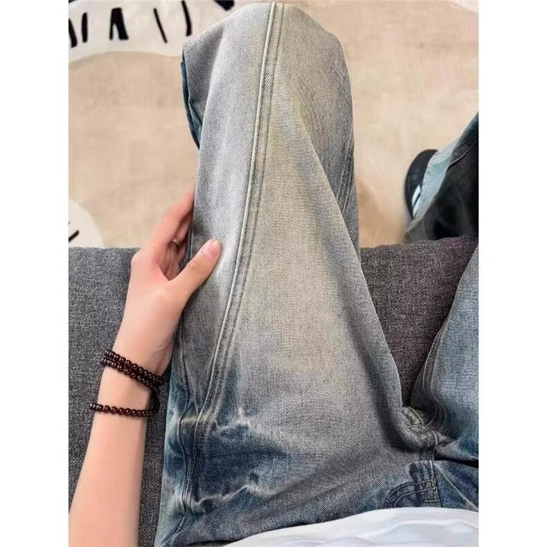 现货足高街美式复古水洗牛仔裤4139/P45,男装牛仔裤,星座205-3