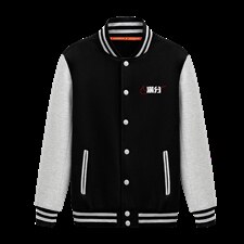2025秋季棒球服卫衣外套大码宽松情侣班服上衣XZ102A-4-Q8918-P55，女装短外套，星座211-2