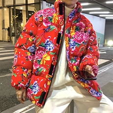 MY204东北新大花加厚保暖风特色棉衣外套棉服面包服男女棉袄，男装棉衣，星座115A(原星座507）