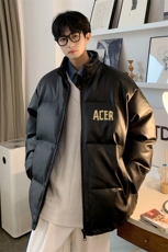 均可提供短视频高品质港风胶带PU皮加厚棉衣PM35-p110控148，男装棉衣，星座508（原C305）