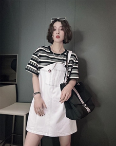 假二件套连衣裙ＭＬ,女装连衣裙,可纳奇