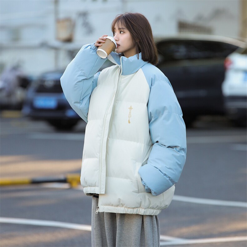 现货抖音得物可供视频三防加厚羽绒拼接棉衣外套面包棉服86650,男装棉衣,电商A486