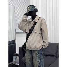 高质量美式复古PU批夹克JK0127-特批80，男装夹克，星座313A(原308A-2)