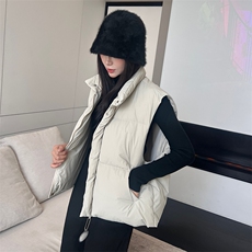 2023冬季新款个性休闲马甲羽绒服，女装羽绒服，阿舍尔精品