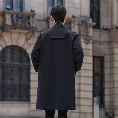 原创品质货风衣男中长款大衣男双层领假两件F2046P125控178外景D，男装风衣，星座401