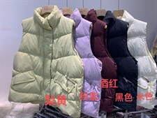 跑量彩色羽绒马甲，女装马甲，朵缇
