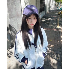 抖音得物品质秋冬美式高街重磅结构拼接织带翻领卫衣夹克外套W113，男装夹克，电商A486