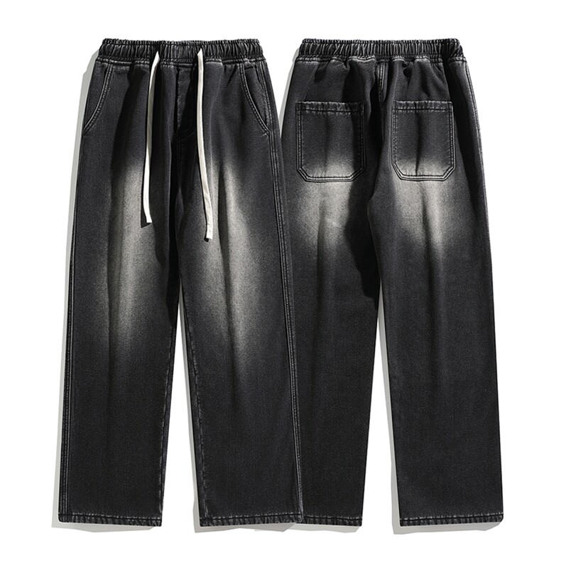加绒加厚牛仔裤男宽松直筒裤K2362P50,男装牛仔裤,电商D325