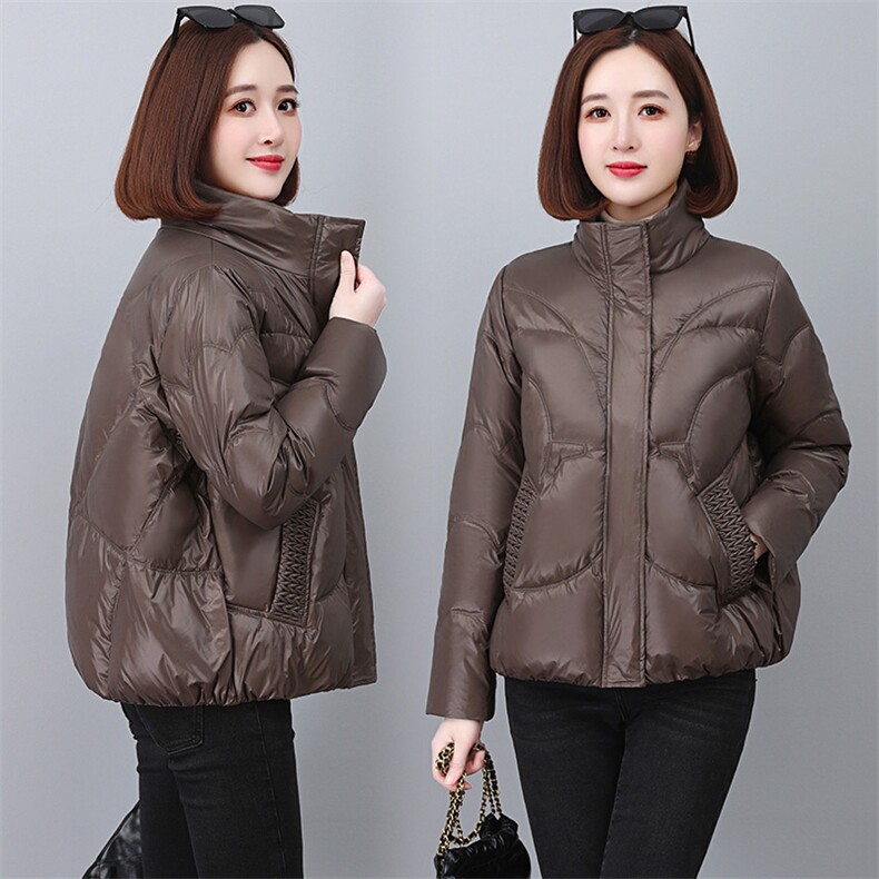 《现货冬装》4色可选立领羽绒服休闲短外套，女装羽绒服，婷思杰（原婷想服饰）