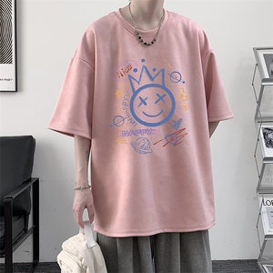 麂皮绒短袖t恤男大码半袖男 JD82180-P25图片