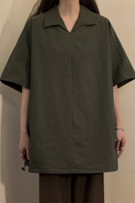 夏季新款男女同款短袖套头衬衣外套XZ102B-1-T2552P30，男装衬衫，星座102B-1