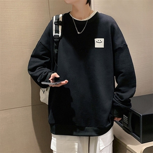 S6316-P28 秋季圆领卫衣男大码韩版宽松长袖外套图片