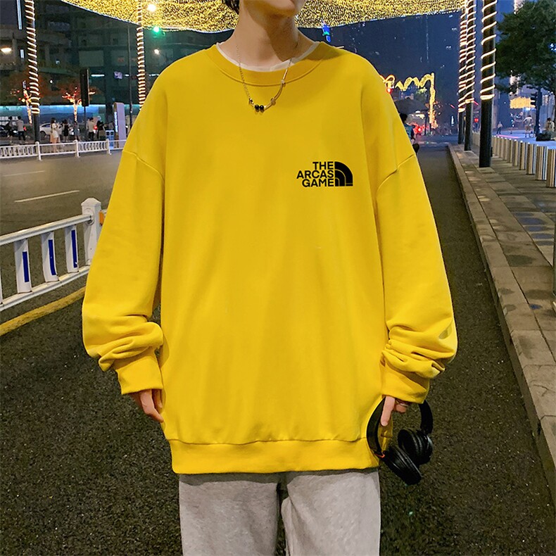 S6232-P28秋季圆领卫衣男大码韩版宽松长袖外套,男装卫衣,电商A040