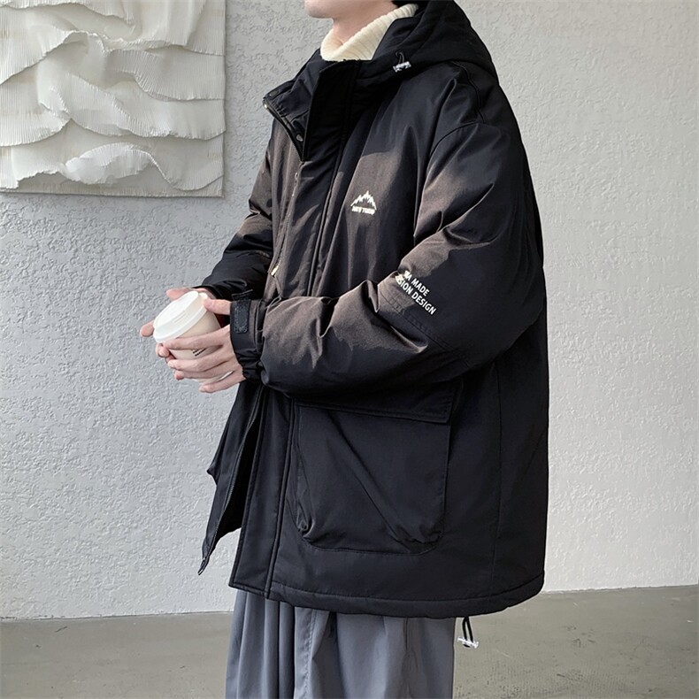 冲锋衣羽绒棉服男冬季宽松大码加厚棉衣ins潮流外套M0783-P120图片