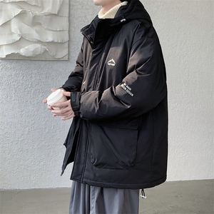 冲锋衣羽绒棉服男冬季宽松大码加厚棉衣ins潮流外套M0783-P120图片