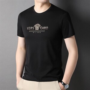 G8858男式2023年夏季新款T恤衫男短袖翻领休闲体恤P45图片