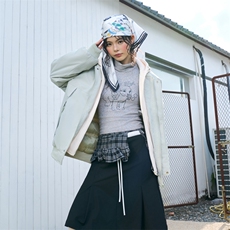 !潮流冬季连帽拉链加绒加厚棉衣情侣撞色棉服外套MY5567-P78，男装棉衣，星座610B-1