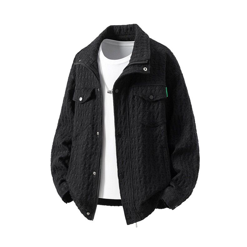 小香风美式牛仔夹克男大码M-5XL百搭工装外套男JK8740P125控168，男装工装外套，星座227-7