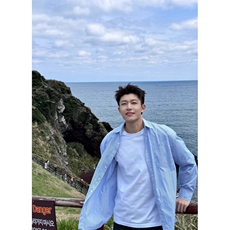 C20-P30现货男生穿搭蓝色条纹衬衫男痞帅长袖衬衣早秋，男装衬衫，星座215-1