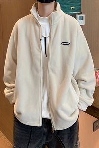 8XL-M 摇粒绒外套男奥粒绒加厚羊羔绒卫衣内胆夹克JK1314P68控88图片
