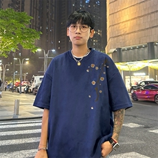 量大优供视频重磅麂皮绒短袖T恤男JPDX216-特P19，男装T恤，电商B367