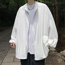 夏季薄款防晒衣男韩版潮纯色连帽帅2023宽松新款ins外套W4914-P40，男装防晒衣，星座412-2