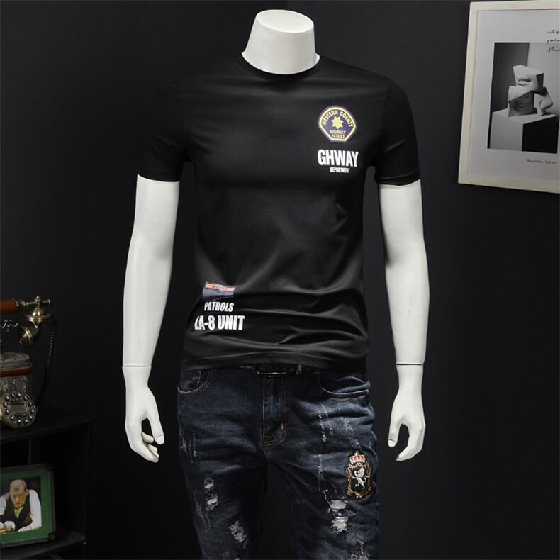 2021夏季丝光棉短袖T恤 711 876 P65 M-5XL （假模）图片