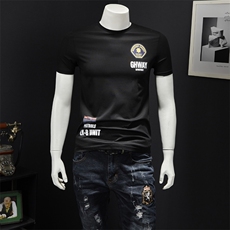 2021夏季丝光棉短袖T恤711876P65M-5XL（假模），男装T恤，钱塘6066（原711）