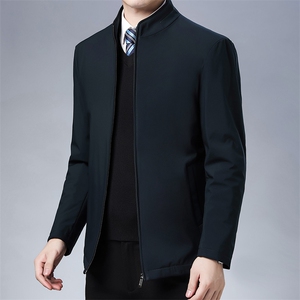 V3637钱塘2020-3新款商务休闲简约冬季厚款中年男士夹克外套P125图片