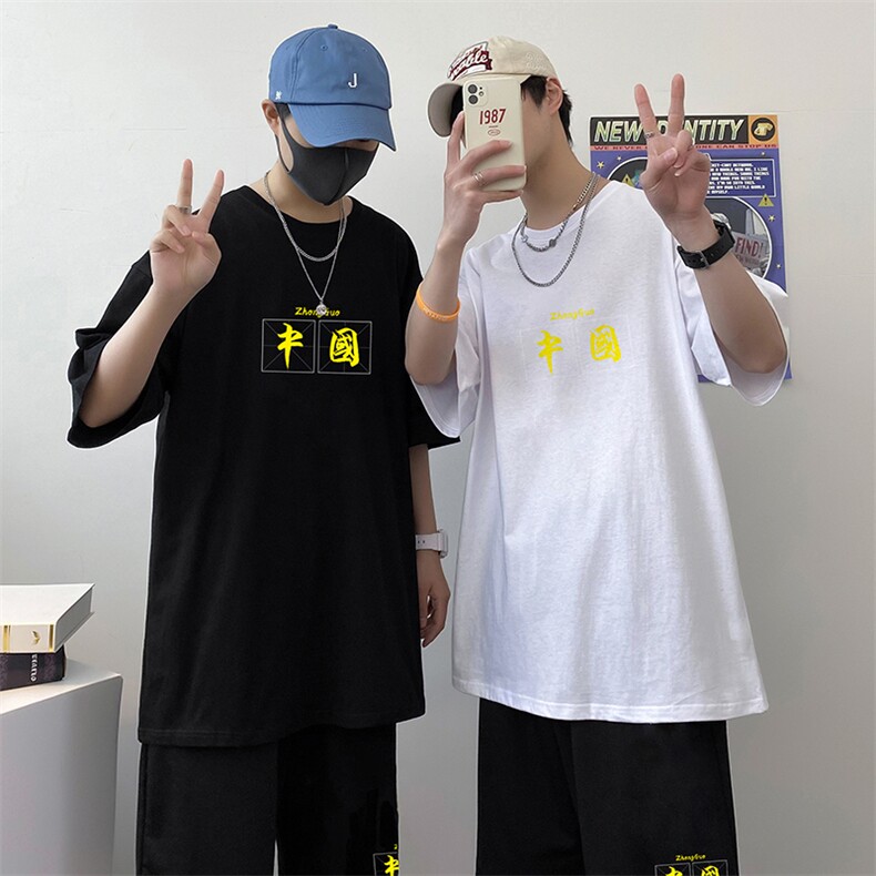 运动夏季韩版潮流帅气时尚潮牌搭配短袖短裤运动A161-2-TZ09-P50,男装休闲套装,电商A161-2
