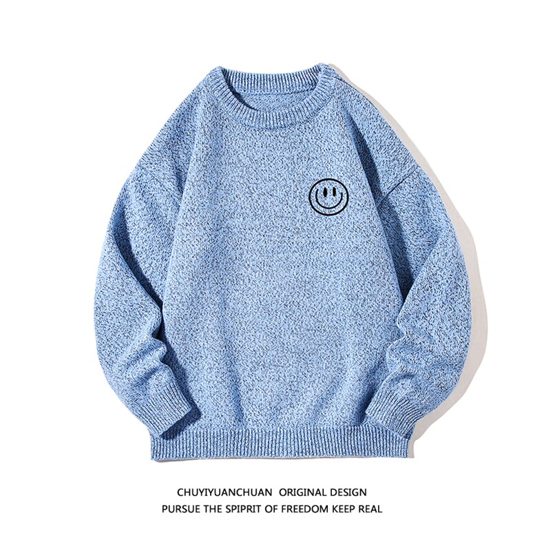 加厚加绒毛衣男大码毛线衣男针织衫M19224-P45加绒款-P65白底,男装针织衫/毛衣,电商A040A