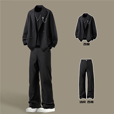 西服送胸针96%绦纶4%氨纶M-5XL大码XF78145P85控139西裤78151P45，男装西服，星座227-7