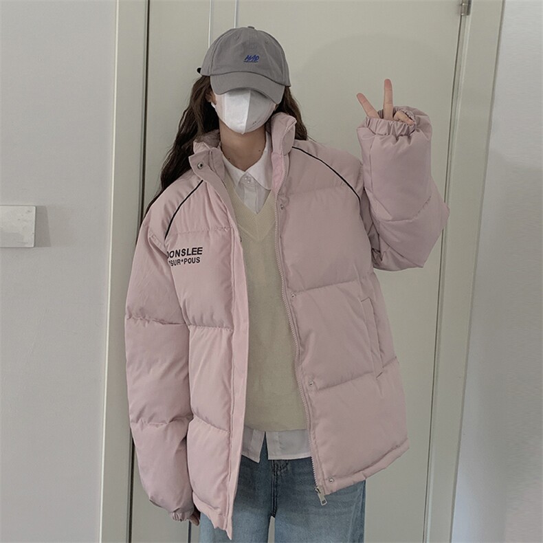2023学院风学生立领棉服外套女潮牌女棉衣C567-85,男装棉衣,星座911-2(原星座613-2）