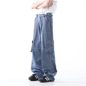 903-AK81- 特P65   S-3XL   美式条纹工装裤图片
