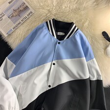 2025春款拼色夹克外套男港风D201-DM97-P65图片