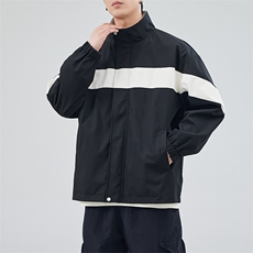 新款现货户外双面穿立领夹克男冲锋衣外套JK901-P75，男装夹克，星座1204-3