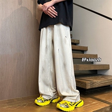 XZ616夏季新款扎染白色百搭水洗牛仔裤TY1018M-5XLP65控78，男装牛仔裤，星座512A（原616）