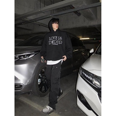 美式复古小众设计感圣诞珍珠红色卫衣女秋冬潮牌上衣外套WY80，男装卫衣，星座1116A（原606A-3）