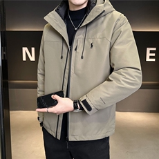 26009-L-4XL-P225标50绒三合一可拆卸内胆店主风羽绒服三穿外套，男装羽绒服，电商B255