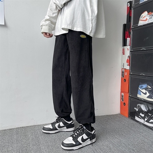703-1-K275-P45 秋季坑条高绒感 休闲裤图片